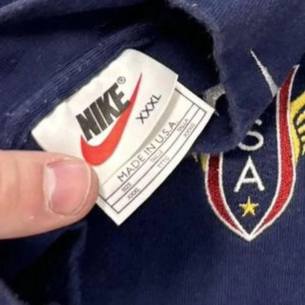 Vintage Nike USA Mockneck Long Sleeve Olympics 90's White Tag XXL